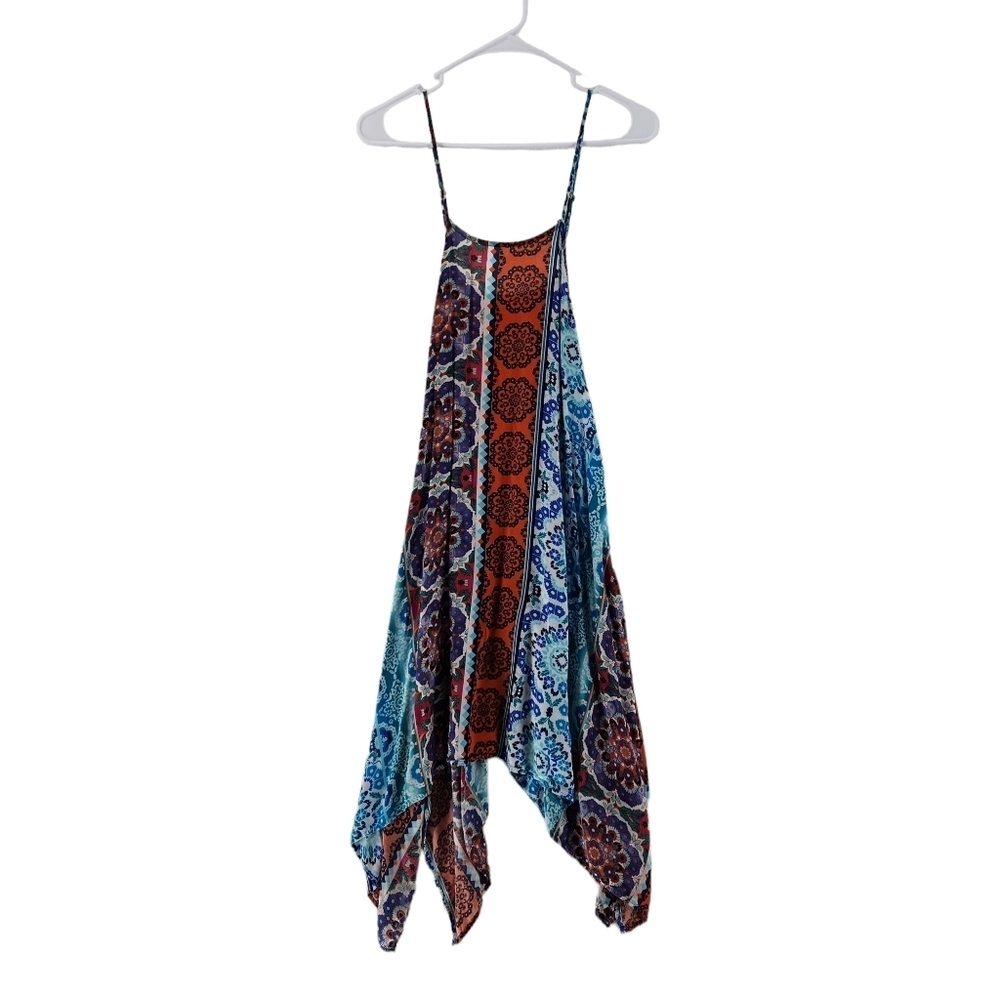 La Blanca Women's Multi Floral Print Scarf Hem Dress